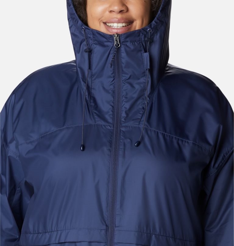 Columbia Alpine Chill Windbreaker Jakke Dame Marineblå | Plus Size 07841F